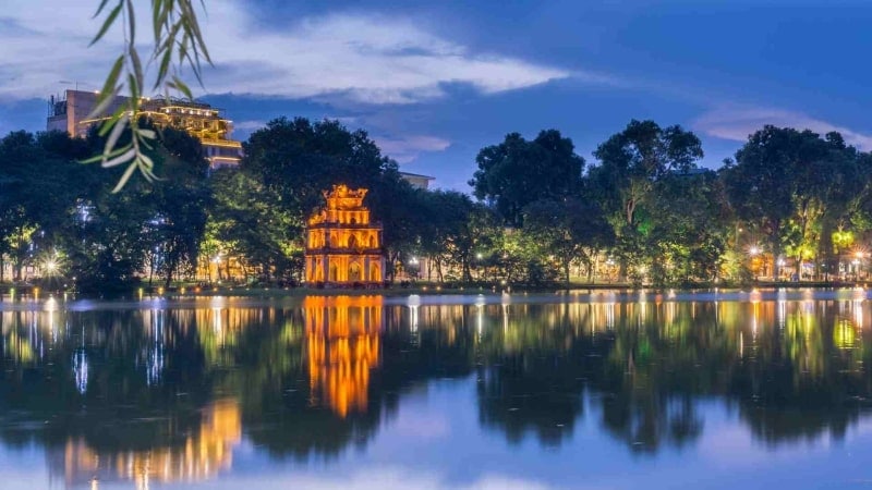 Hoan Kiem Lake in Hanoi