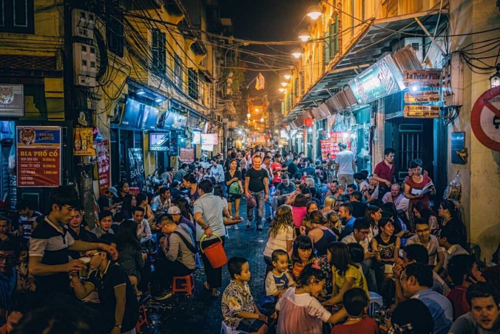 Pham Ngu Lao Street in Ho Chi Minh