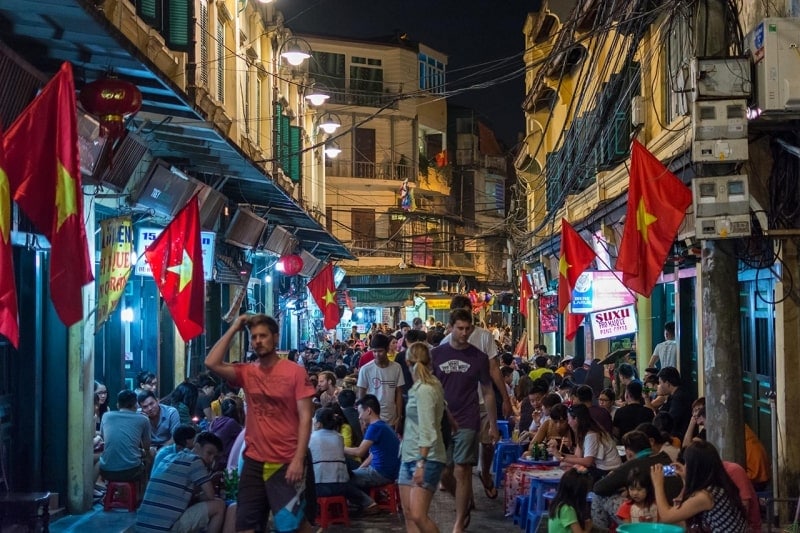 The Beer Street in Hanoi