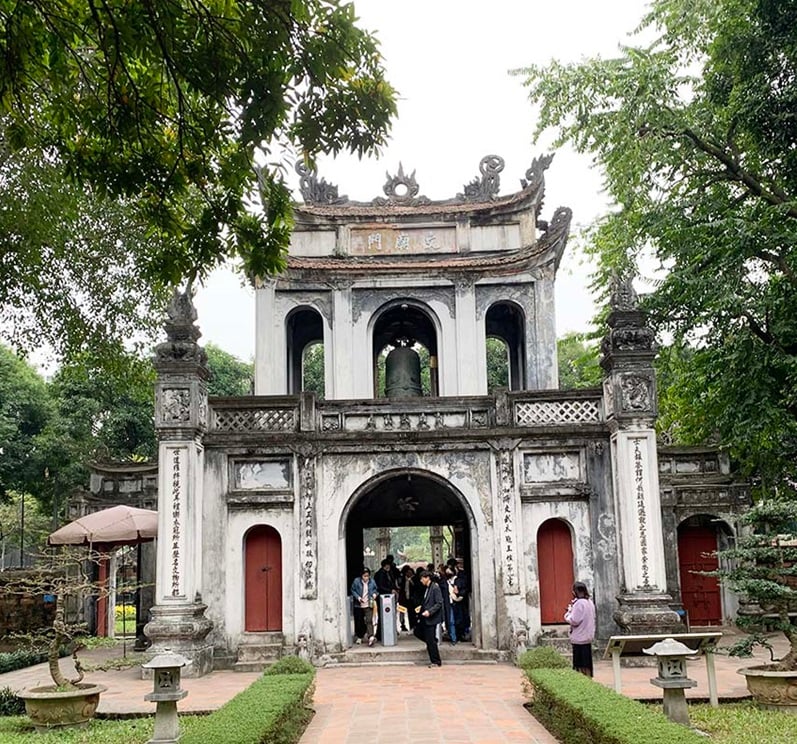 The Temple of Literature in Hanoi